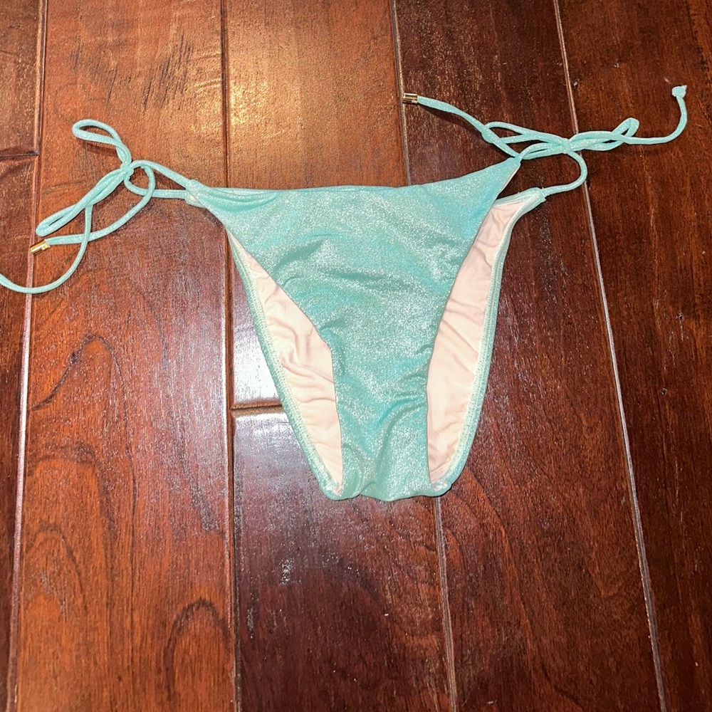 PQ Swim Color Block Metallic Tie bottoms (size small)